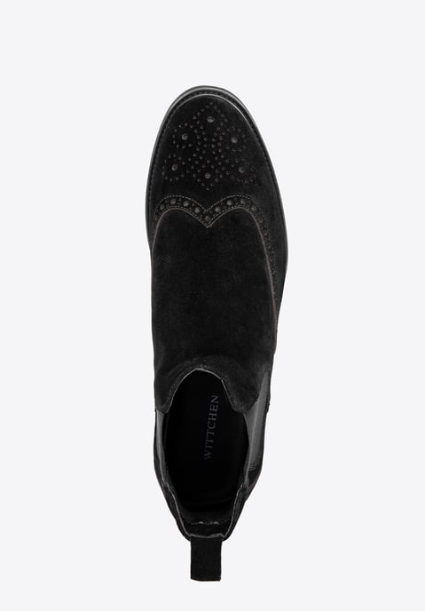 Wittchen Herren-Chelsea-Boots aus schwarzem Wildleder - Image 4
