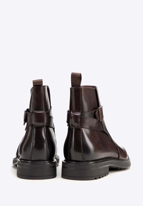 Wittchen Herren-Chelsea-Boots aus Leder mit Schnalle, Braun, Naturleder - Image 3