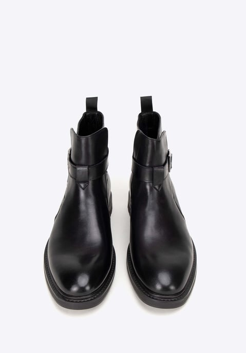 Wittchen Herren-Chelsea-Boots aus Leder mit Schnalle, Schwarz, Naturleder - Image 2
