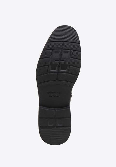 Wittchen Herren-Chelsea-Boots aus Leder mit Krokodilleder-Einsätzen, Braun - Image 4