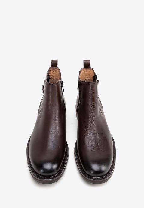 Wittchen Herren-Chelsea-Boots aus Leder mit Einlegesohle, Dunkelbraun - Image 2