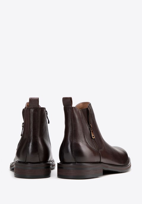 Wittchen Herren-Chelsea-Boots aus Leder mit Einlegesohle, Dunkelbraun - Image 3