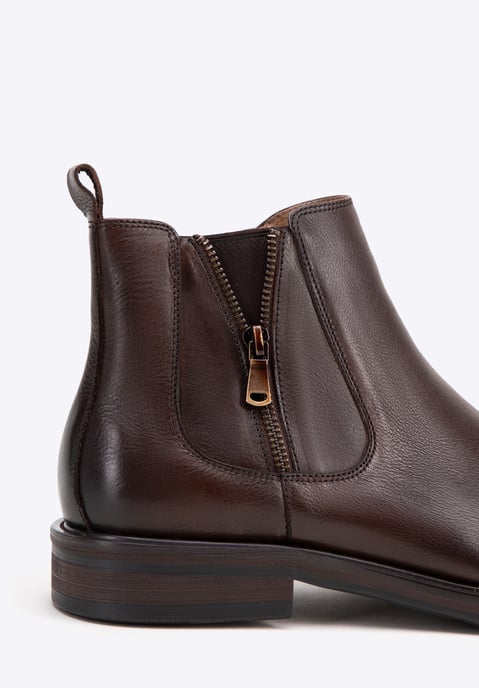 Wittchen Herren-Chelsea-Boots aus Leder mit Einlegesohle, Dunkelbraun - Image 6
