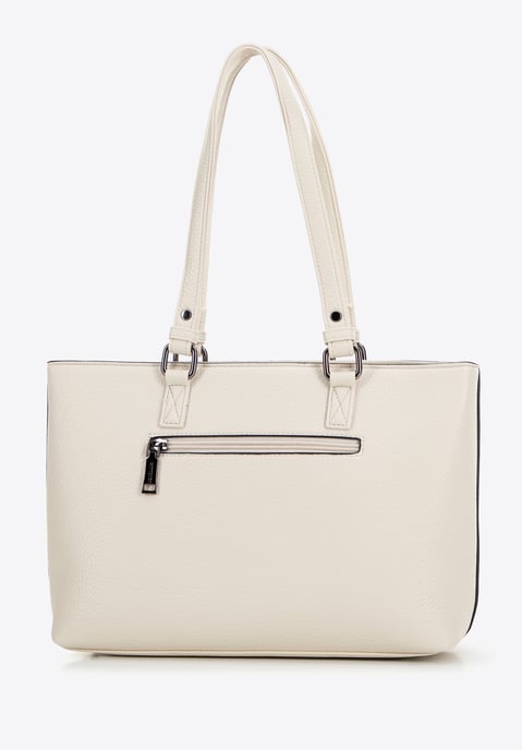 Wittchen Damenhandtasche aus Öko-Leder, erbsenfarben, cremefarben - Image 2