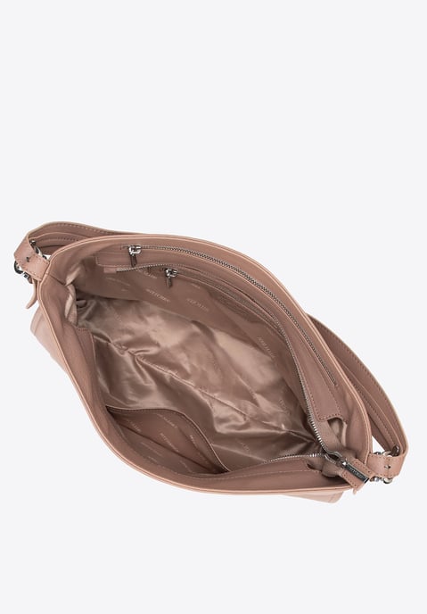 Wittchen Damen-Einkaufstasche aus Naturleder mit abnehmbarem Henkel, beige - Image 4