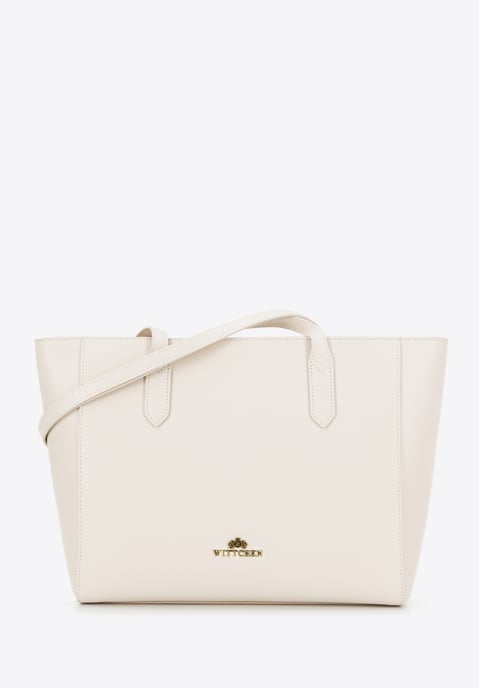 Wittchen Damen-Ledertasche, cremefarben, Naturleder - Image 1