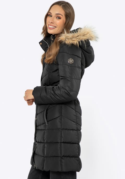 Wittchen Damen-Steppjacke mit Kapuze, Schwarz, Polyester - Image 2
