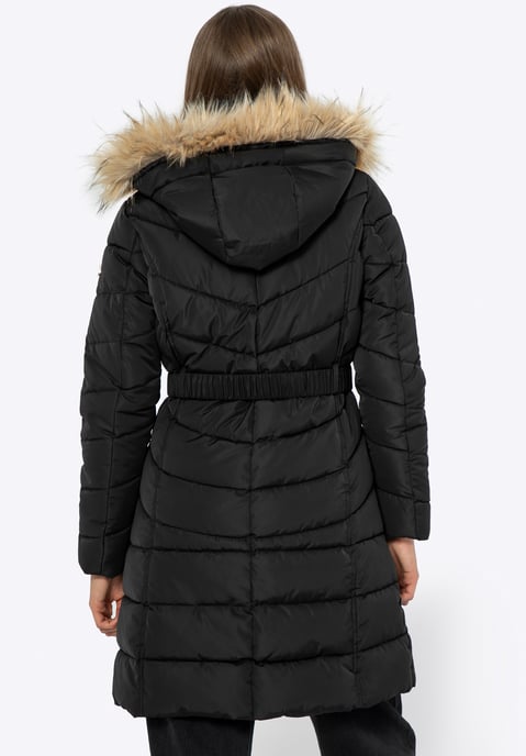 Wittchen Damen-Steppjacke mit Kapuze, Schwarz, Polyester - Image 3