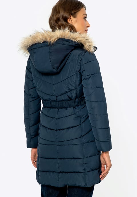 Wittchen Damen-Steppjacke mit Kapuze, Marineblau, Polyester - Image 3