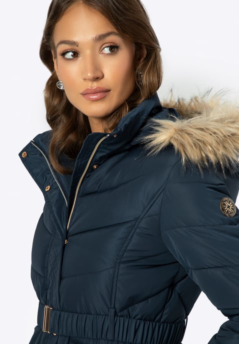 Wittchen Damen-Steppjacke mit Kapuze, Marineblau, Polyester - Image 4