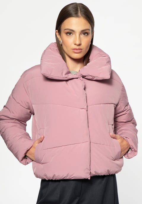 Wittchen Damen-Steppjacke im Oversize-Schnitt, Altrosa, Polyester - Image 2