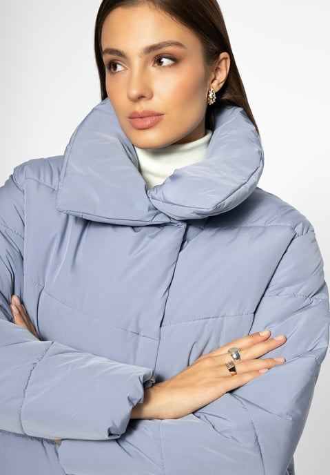 Wittchen Damen-Steppjacke im Oversized-Schnitt, blau, Polyester - Image 5
