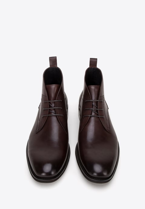 Wittchen Herren-Ankle-Boots aus Leder mit Einlegesohlen, Dunkelbraun, Naturleder - Image 2