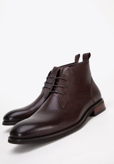 Wittchen Herren-Ankle-Boots aus Leder mit Einlegesohlen, Dunkelbraun, Naturleder - Image 6