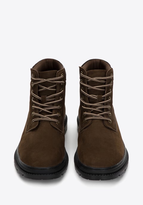 Wittchen Herren Schnürstiefel aus Nubukleder, Dunkelgrün - Image 2