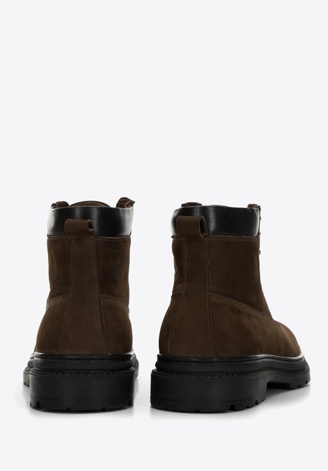 Wittchen Herren Schnürstiefel aus Nubukleder, Dunkelgrün - Image 3