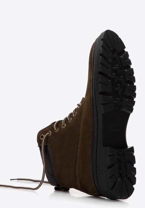 Wittchen Herren Schnürstiefel aus Nubukleder, Dunkelgrün - Image 5