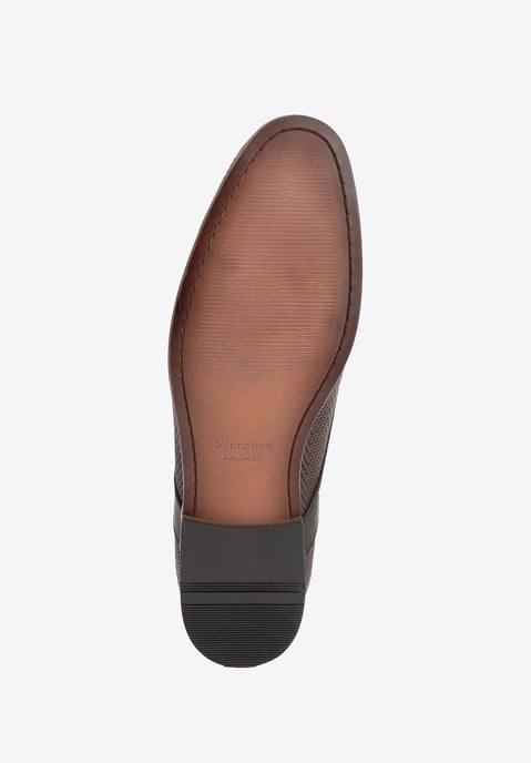 Wittchen Herren-Derbyschuhe aus echtem Leder mit Flechtmuster, dunkelbraun - Image 5
