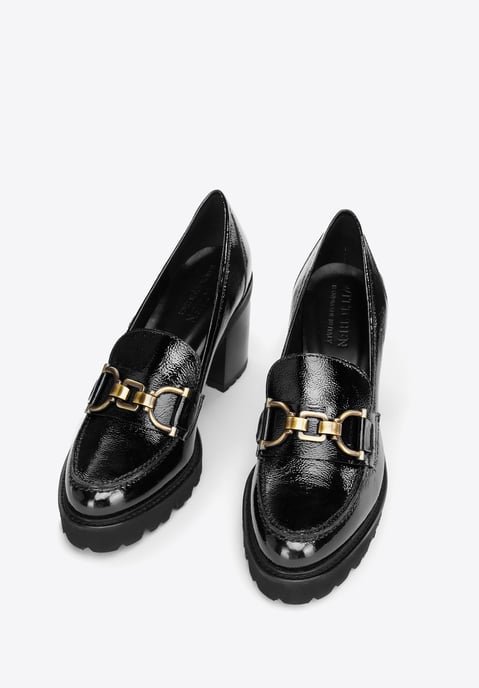 Wittchen Damen-Pumps aus Lackleder mit Schnalle, Schwarz - Image 1