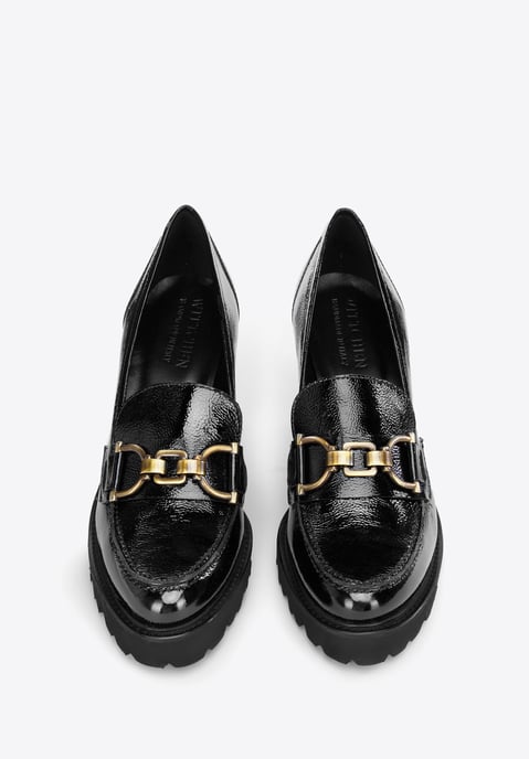 Wittchen Damen-Pumps aus Lackleder mit Schnalle, Schwarz - Image 2