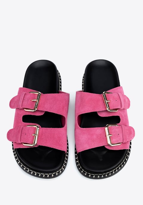 Wittchen Damen-Flip-Flops aus rosa Wildleder - Image 3