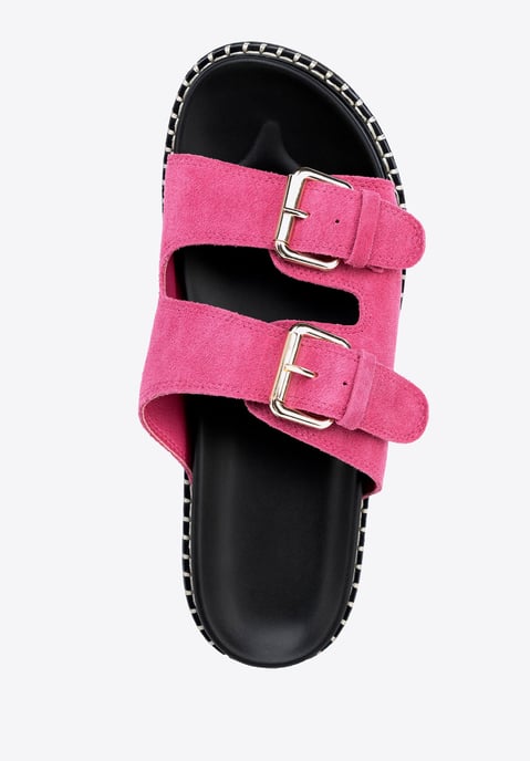 Wittchen Damen-Flip-Flops aus rosa Wildleder - Image 5