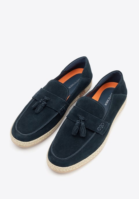 Wittchen Herren-Loafer aus Wildleder mit Quaste, Marineblau - Image 2