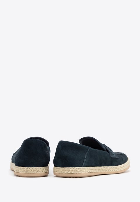 Wittchen Herren-Loafer aus Wildleder mit Quaste, Marineblau - Image 4