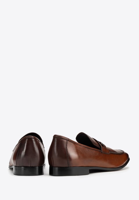 Wittchen Herren-Lederslipper mit Gürtelschnalle, Hellbraun, Naturleder - Image 5