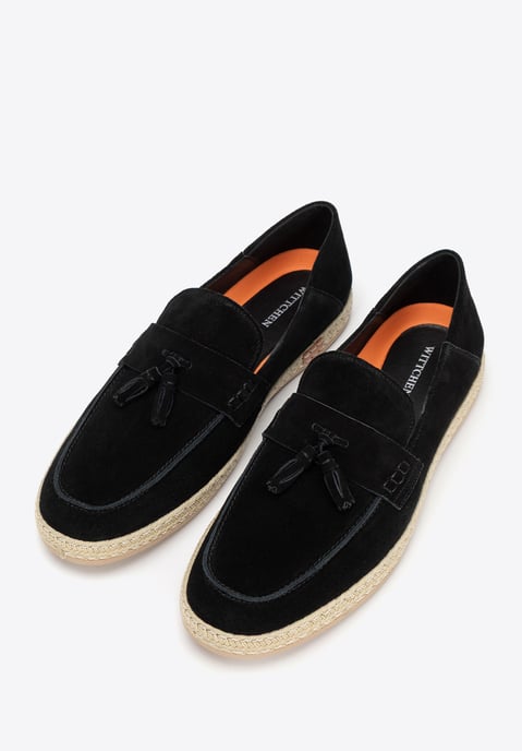 Wittchen Herren-Loafer aus schwarzem Wildleder mit Quaste - Image 3