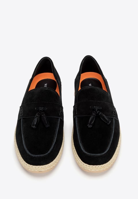 Wittchen Herren-Loafer aus schwarzem Wildleder mit Quaste - Image 4