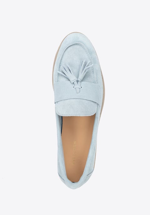 Wittchen Damen-Wildlederslipper mit Quaste, blau - Image 5