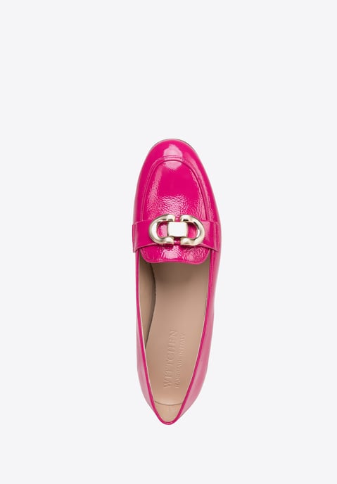 Wittchen Damen-Mokassins aus Lackleder mit Zierschnalle, rosa - Image 5