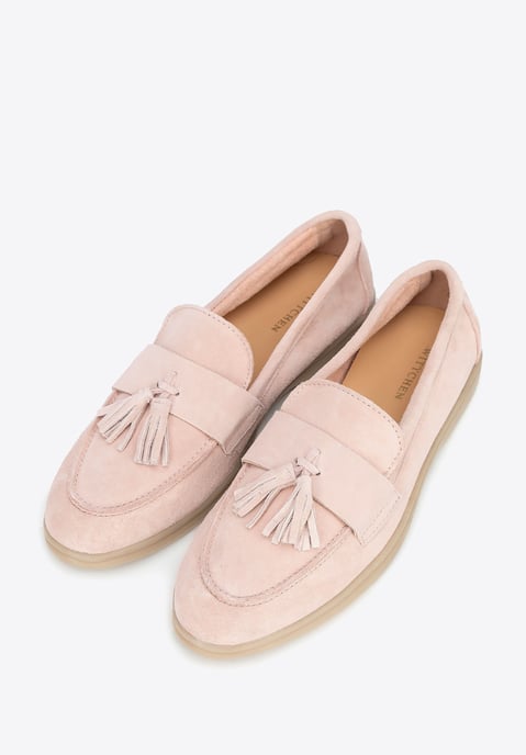 Wittchen Damen-Wildlederslipper mit Quaste, rosa - Image 2