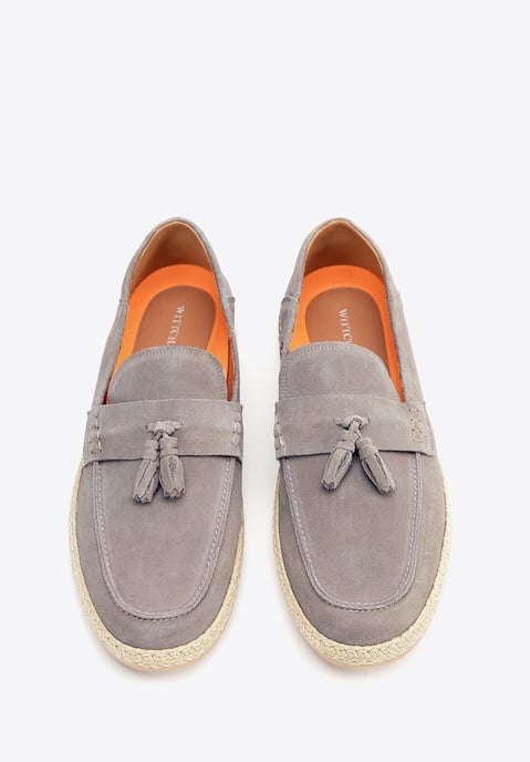 Wittchen Herren-Loafer aus Wildleder mit Quaste, Grau - Image 3