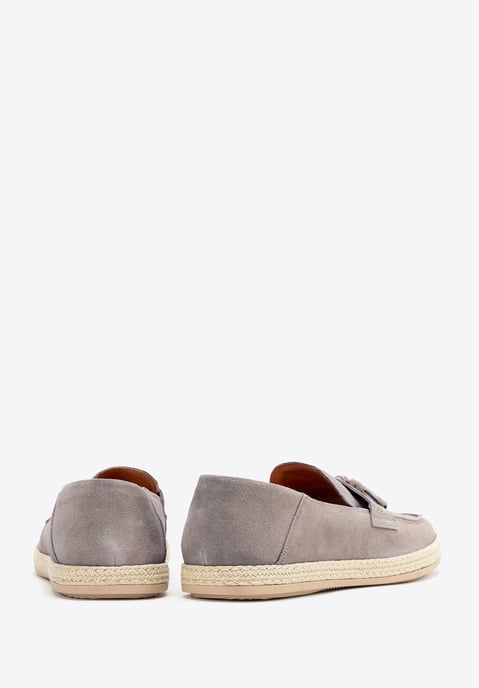 Wittchen Herren-Loafer aus Wildleder mit Quaste, Grau - Image 4