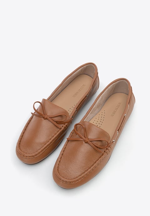 Wittchen Damen-Ledermokassins mit Riemen, Braun, Naturleder - Image 3