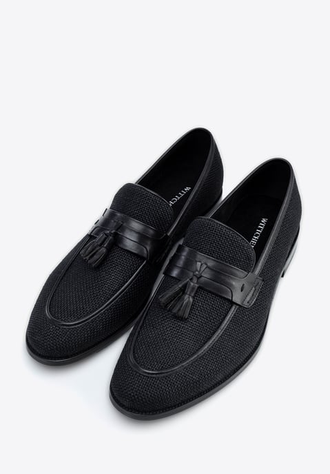 Wittchen Herren-Quastenslipper, schwarz, Echtleder - Image 2