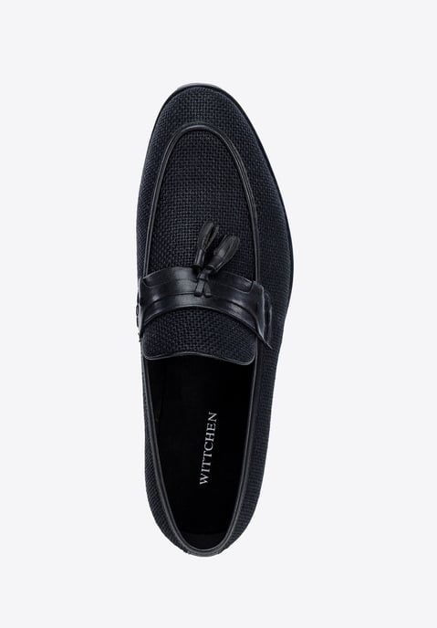 Wittchen Herren-Quastenslipper, schwarz, Echtleder - Image 5