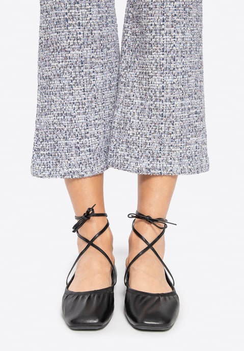 Wittchen Damen-Ballerinas aus echtem Leder mit Bändern, schwarz, Naturleder - Image 2