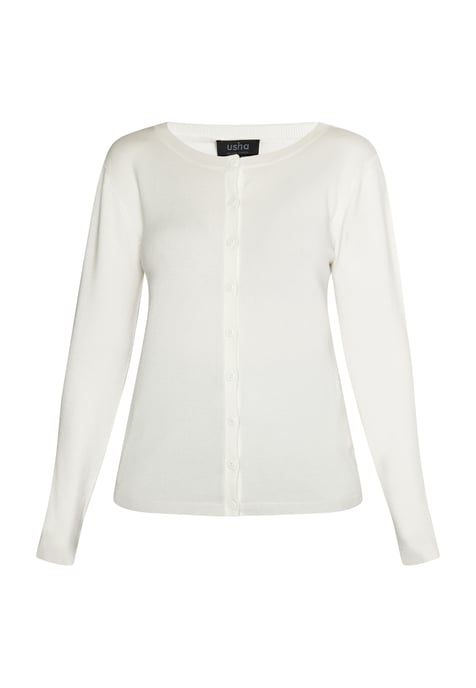 usha Strickjacke Damen Wollweiß - Image 1