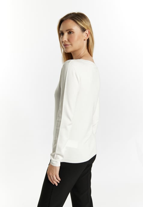 usha Strickjacke Damen Wollweiß - Image 4