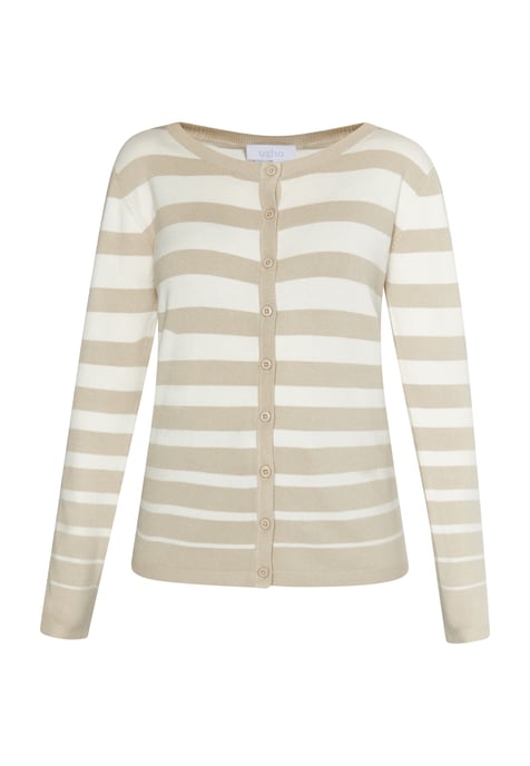 usha Strickjacke Damen Stein Wollweiss - Image 1