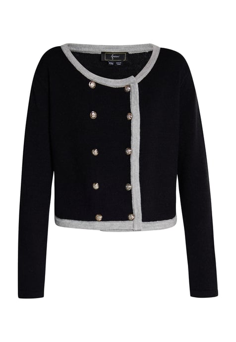 Faina Strickjacke Damen schwarz - Image 1