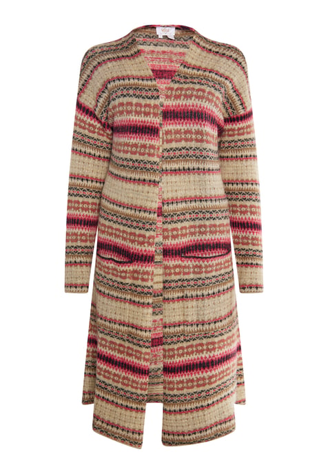 usha Strickcardigan Damen Beige Mehrfarbig - Image 1