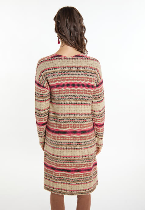 usha Strickcardigan Damen Beige Mehrfarbig - Image 4