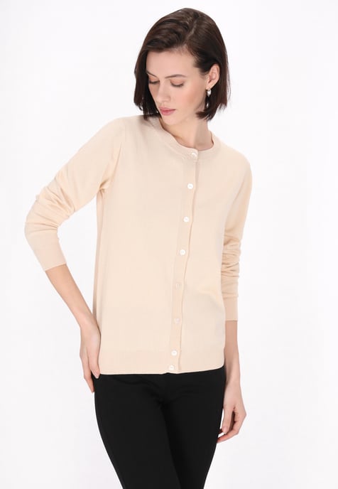 usha Strickjacke Frauen Beige - Image 3