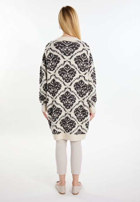 usha Strickjacke Damen Creme Mehrfarbig - Image 3