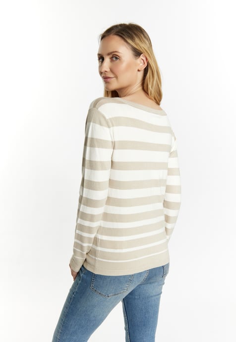 usha Strickjacke Damen Stein Wollweiss - Image 4