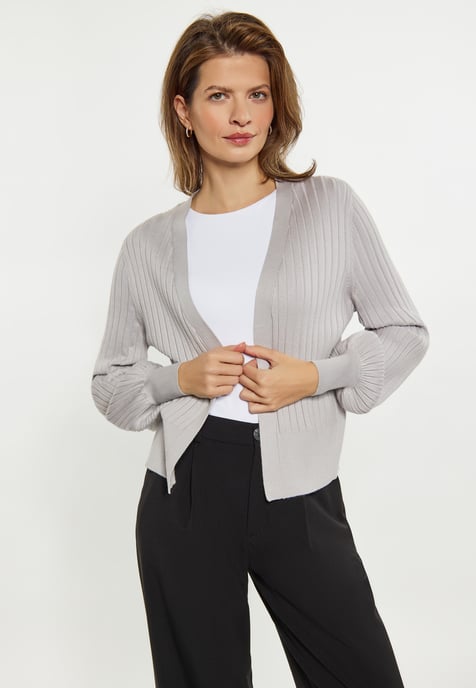 usha Strickjacke Damen grau - Image 3